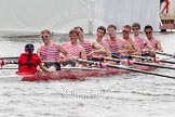 Henley Royal Regatta 2012 (Thursday): Race 31, Thames Challenge Cup:  London Rowing Club (28, Bucks) v Kingston Rowing Club  (25, Berks).
River Thames beteen Henley-on-Thames and Remenham/Temple Island ,
Henley-on-Thames,
Oxfordshire,
United Kingdom,
on 28 June 2012 at 12:05, image #225
