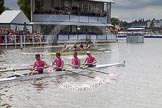 Henley Royal Regatta 2012 (Thursday): Race 33, Wyfold Challenge Cup:  Griffen Boat Club (218, Bucks) v Nottingham Rowing Club 'A'.  (231, Berks).
River Thames beteen Henley-on-Thames and Remenham/Temple Island ,
Henley-on-Thames,
Oxfordshire,
United Kingdom,
on 28 June 2012 at 12:16, image #237