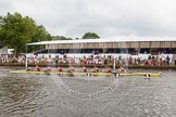 Henley Royal Regatta 2012 (Thursday): Race 35, Diamond Challenge Sculls:  Cambridge Boat Club (456, Bucks) v Koninklijke Roei en Nautische Sport Oostende, Belgium (458, Berks).
River Thames beteen Henley-on-Thames and Remenham/Temple Island ,
Henley-on-Thames,
Oxfordshire,
United Kingdom,
on 28 June 2012 at 14:05, image #257