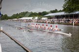Henley Royal Regatta 2012 (Thursday): Race 41, Princess Elizabeth Challenge Cup:  Radley College (147, Bucks) v Bedford Modern School (124, Berks).
River Thames beteen Henley-on-Thames and Remenham/Temple Island ,
Henley-on-Thames,
Oxfordshire,
United Kingdom,
on 28 June 2012 at 14:38, image #295