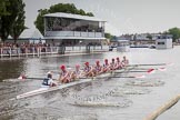 Henley Royal Regatta 2012 (Thursday): Race 41, Princess Elizabeth Challenge Cup:  Radley College (147, Bucks) v Bedford Modern School (124, Berks).
River Thames beteen Henley-on-Thames and Remenham/Temple Island ,
Henley-on-Thames,
Oxfordshire,
United Kingdom,
on 28 June 2012 at 14:38, image #296