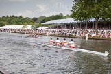 Henley Royal Regatta 2012 (Thursday): Race 49, Prince of Wales Challenge Cup:  The Tideway Scullers' School (285, Bucks) v Cardiff University and Cardiff City Rowing Club (267, Berks).
River Thames beteen Henley-on-Thames and Remenham/Temple Island ,
Henley-on-Thames,
Oxfordshire,
United Kingdom,
on 28 June 2012 at 15:24, image #354