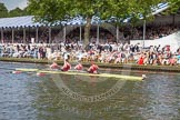 Henley Royal Regatta 2012 (Thursday): Race 55, Prince Albert Challenge Cup:  University of Birmingham (397, Bucks) v Harvard University, U.S.A. (382, Berks).
River Thames beteen Henley-on-Thames and Remenham/Temple Island ,
Henley-on-Thames,
Oxfordshire,
United Kingdom,
on 28 June 2012 at 15:57, image #399