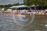 Henley Royal Regatta 2012 (Thursday): Race 55, Prince Albert Challenge Cup:  University of Birmingham (397, Bucks) v Harvard University, U.S.A. (382, Berks).
River Thames beteen Henley-on-Thames and Remenham/Temple Island ,
Henley-on-Thames,
Oxfordshire,
United Kingdom,
on 28 June 2012 at 16:06, image #408