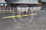 Henley Royal Regatta 2012 (Thursday): Race 58, Visitors' Challenge Cup:  University of London (210, Bucks) v Roeivereeniging Studenten Vreie Universiteit Okeanos und Algemene Utrechtse Studenten Roeivereeniging Orca, Holland (207, Berks).
River Thames beteen Henley-on-Thames and Remenham/Temple Island ,
Henley-on-Thames,
Oxfordshire,
United Kingdom,
on 28 June 2012 at 16:16, image #423
