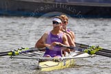 Henley Royal Regatta 2012 (Thursday): Race 59, Prince of Wales Challenge Cup:  Durham University and University of London (270, Bucks) v The Tideway Scullers' School and Stowe School (286, Berks).
River Thames beteen Henley-on-Thames and Remenham/Temple Island ,
Henley-on-Thames,
Oxfordshire,
United Kingdom,
on 28 June 2012 at 16:21, image #432