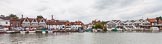 Henley Royal Regatta 2013 (Monday): Henley-on-Thames seen across the river from the HRR boat tents..
River Thames between Henley and Temple Island,
Henley-on-Thames,
Berkshire,
United Kingdom,
on 01 July 2013 at 13:56, image #1