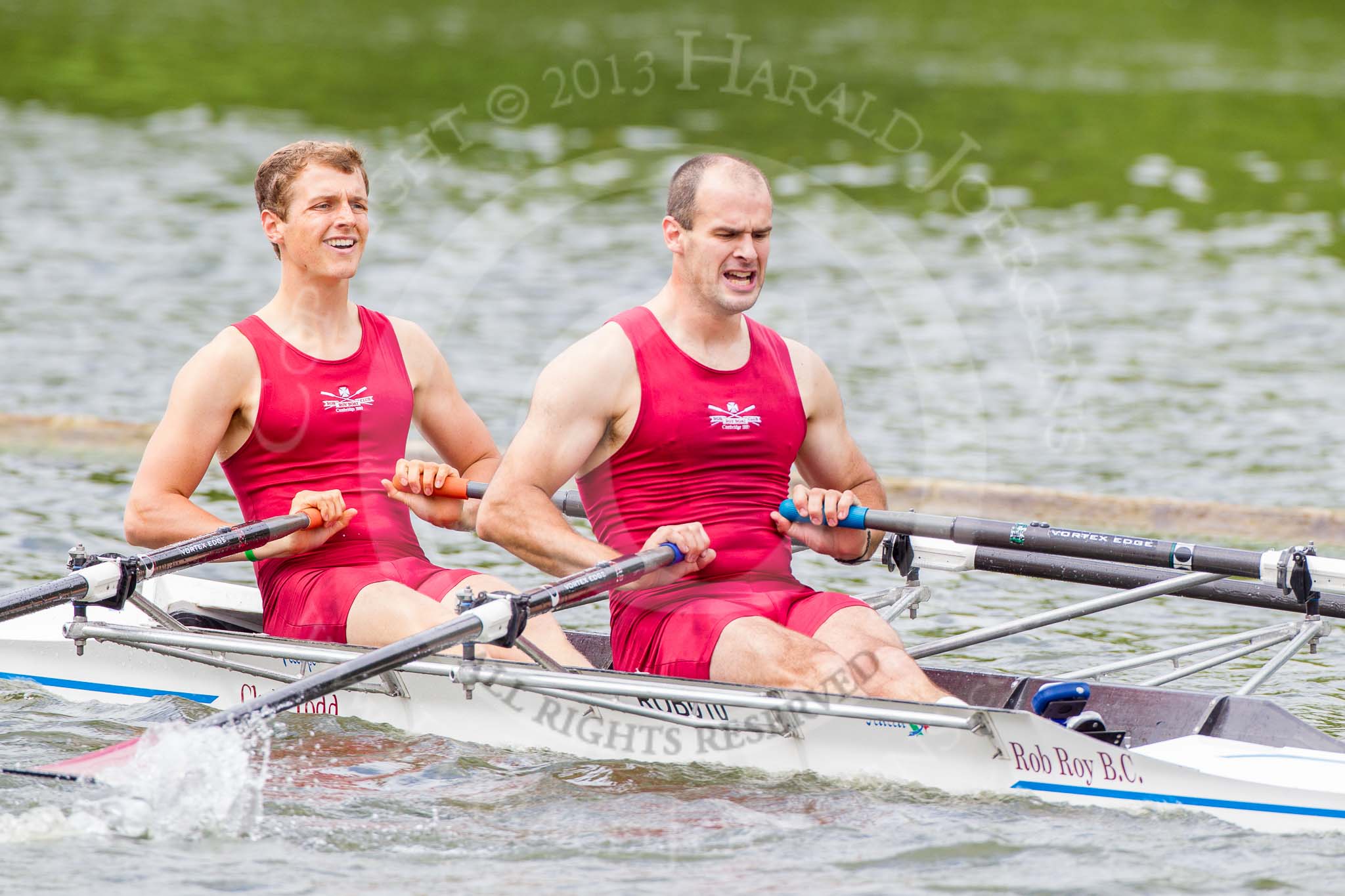 Henley Royal Regatta 2013, Thursday.
River Thames between Henley and Temple Island,
Henley-on-Thames,
Berkshire,
United Kingdom,
on 04 July 2013 at 10:53, image #105