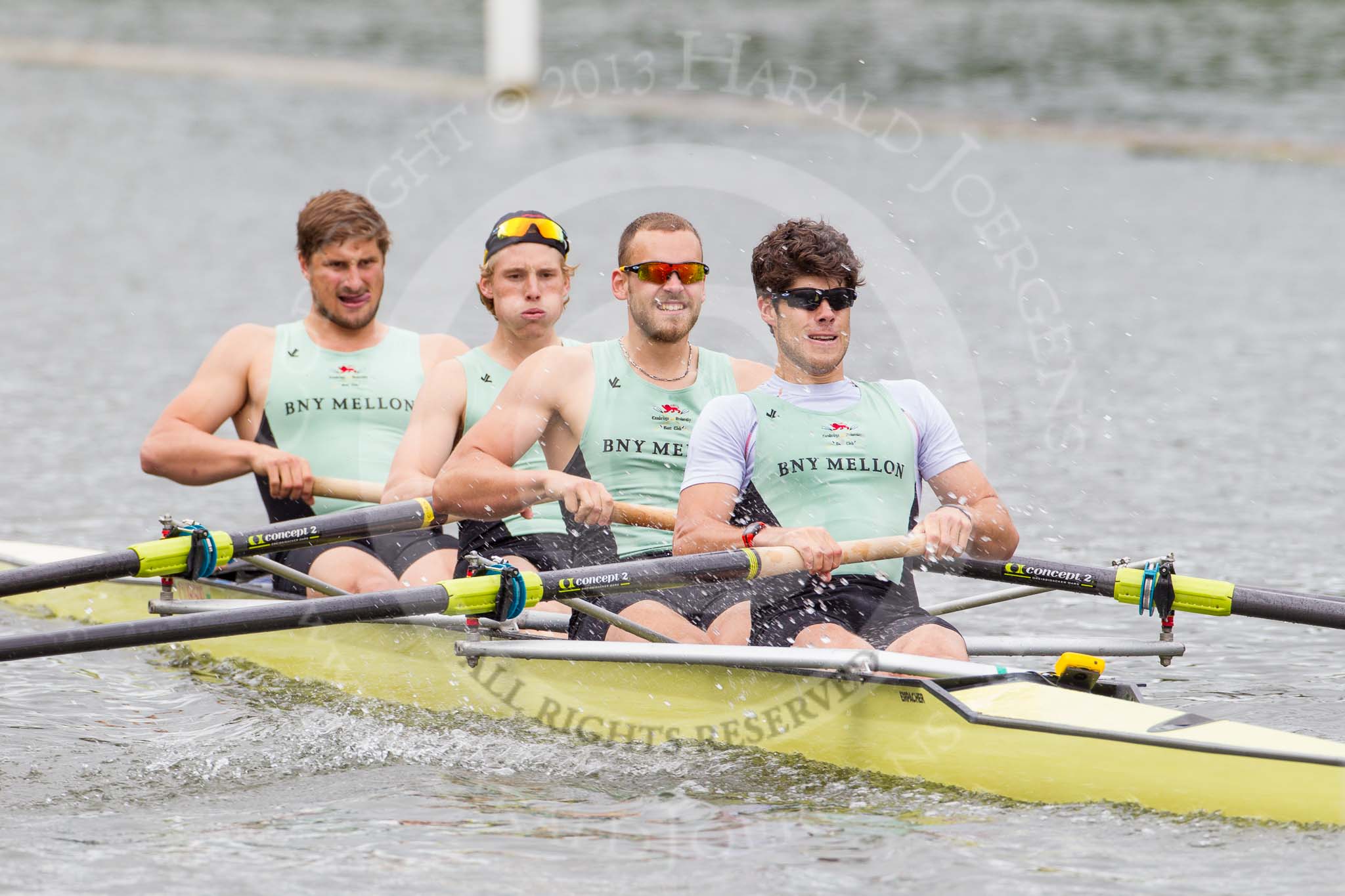 Henley Royal Regatta 2013, Thursday.
River Thames between Henley and Temple Island,
Henley-on-Thames,
Berkshire,
United Kingdom,
on 04 July 2013 at 11:25, image #195