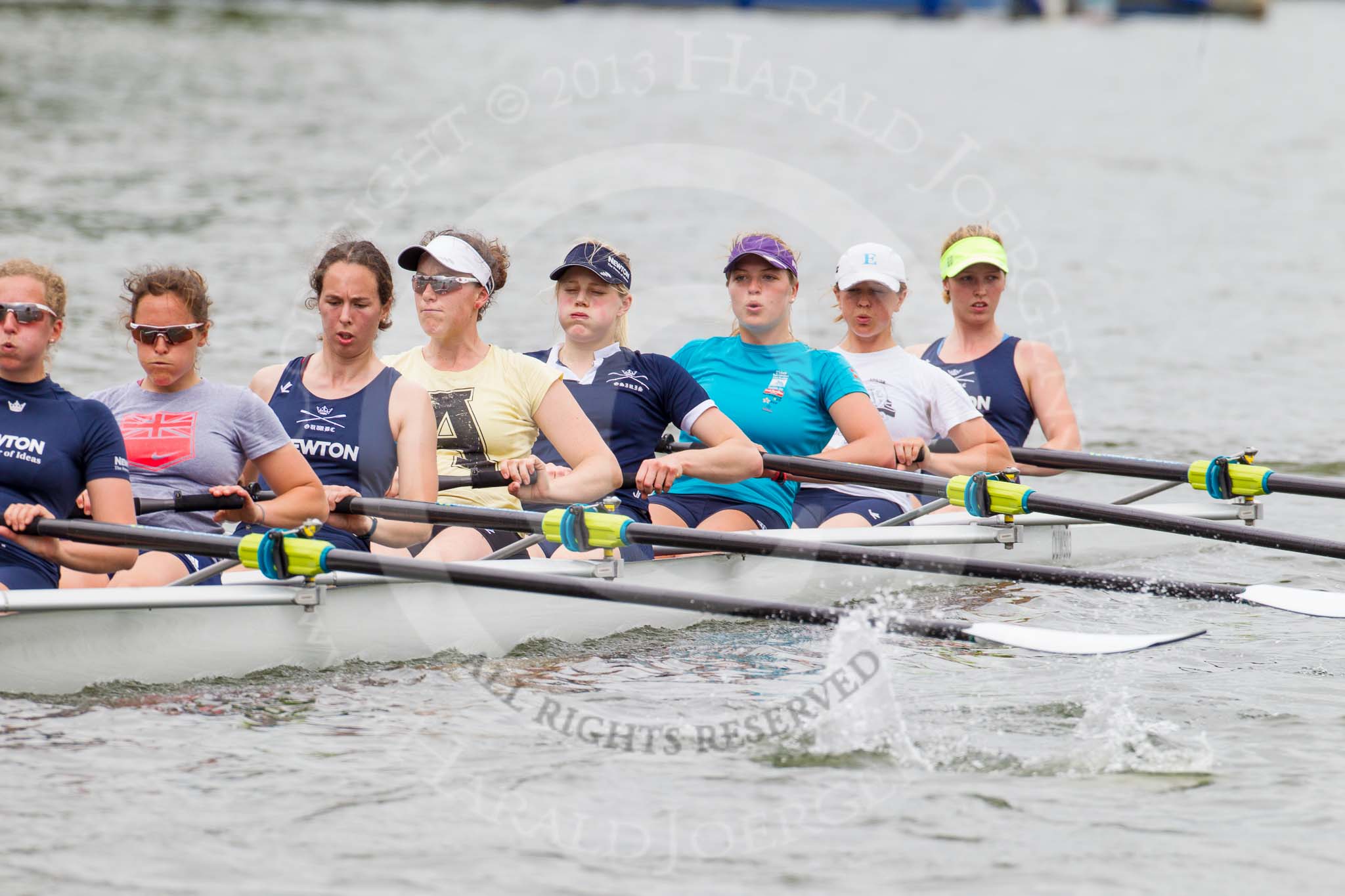 Henley Royal Regatta 2013, Thursday.
River Thames between Henley and Temple Island,
Henley-on-Thames,
Berkshire,
United Kingdom,
on 04 July 2013 at 12:46, image #283