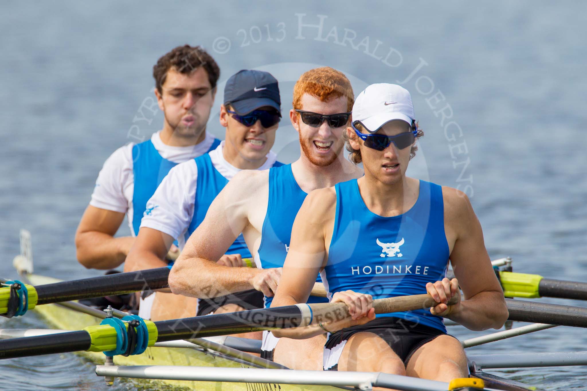 Henley Royal Regatta 2013, Saturday: The first of the Saturday races. For the Britannia Challenge Cup - RTHC Bayer Leverkusen, Germany, v Taurus Boat Club 'A' with S. D. D. Hoogland, T. B. Broughton, B.F. Wettach and H. F. Hoffstot. Image #69, 06 July 2013 10:00 River Thames, Henley on Thames, UK