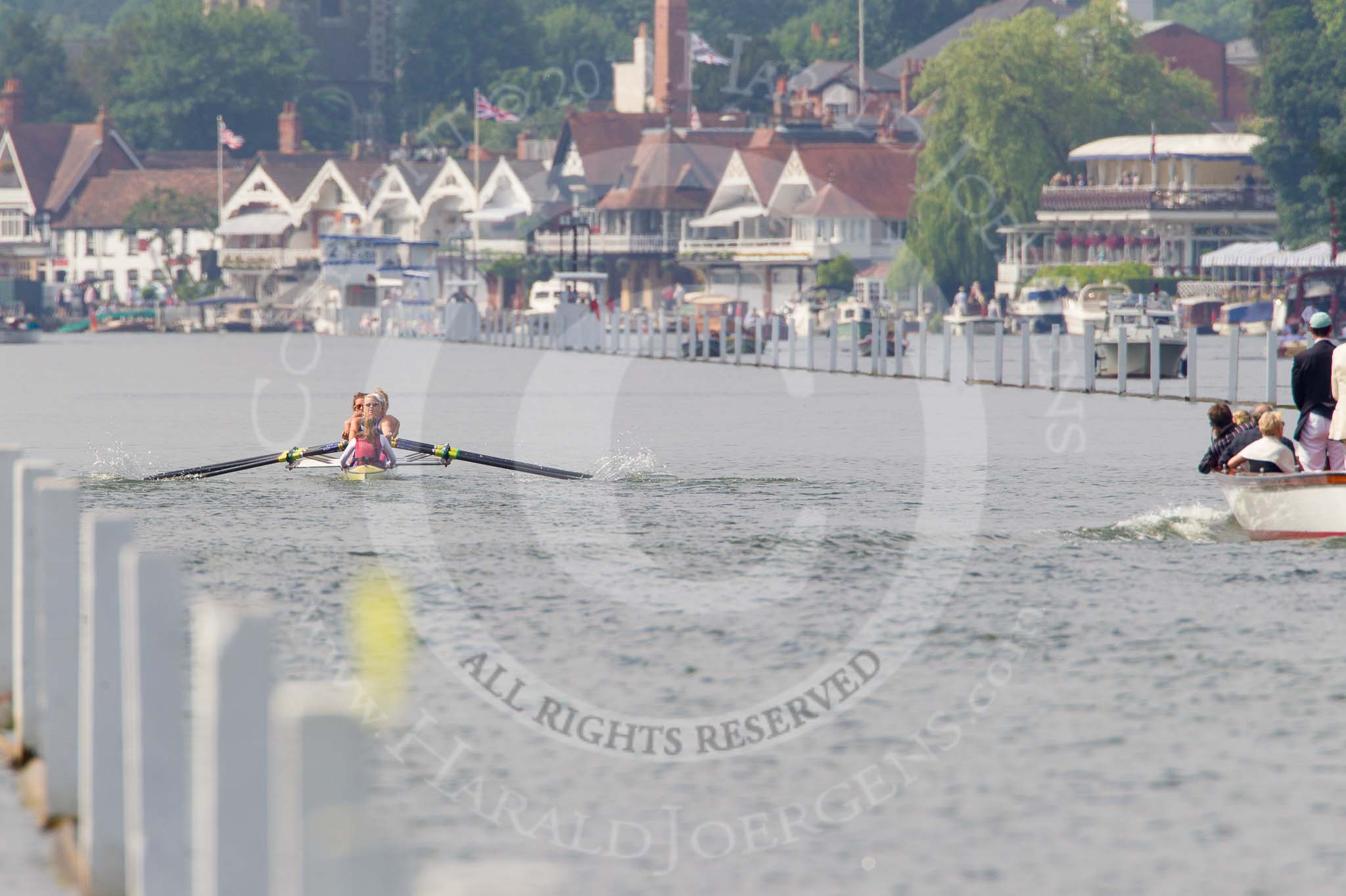 Henley Royal Regatta 2013, Saturday: Race No. 4 for the Remenham Challenge Cup, Molesey Boat Club v Tees Rowing Club and Agecroft Rowing Club. Image #149, 06 July 2013 10:44 River Thames, Henley on Thames, UK