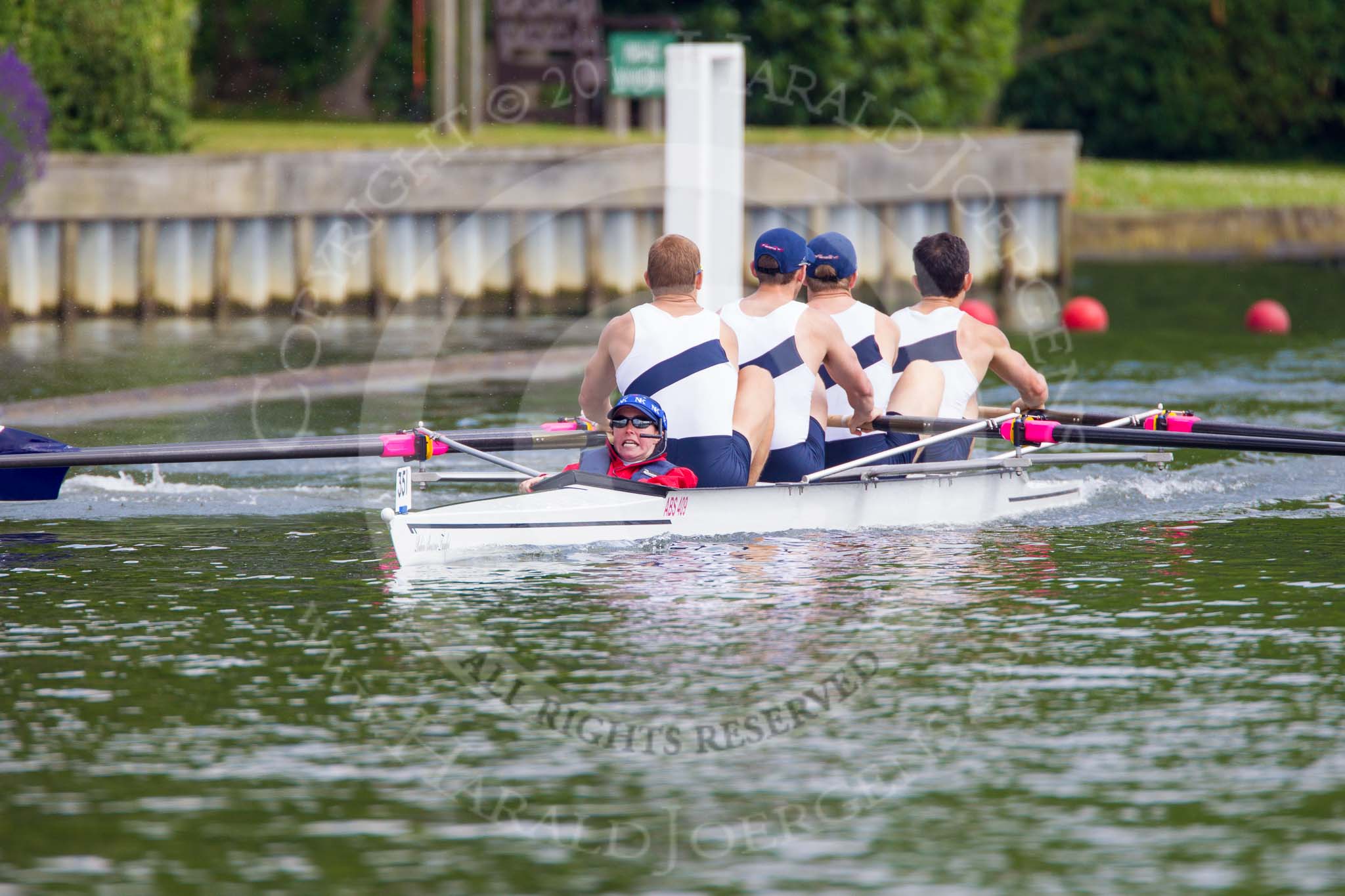 Henley Royal Regatta 2013, Saturday: Race No. 6 for the Britannia Challenge Cup, Union Boat Club (U.S.A.) v Taurus Boat Club 'B'. Image #154, 06 July 2013 10:50 River Thames, Henley on Thames, UK