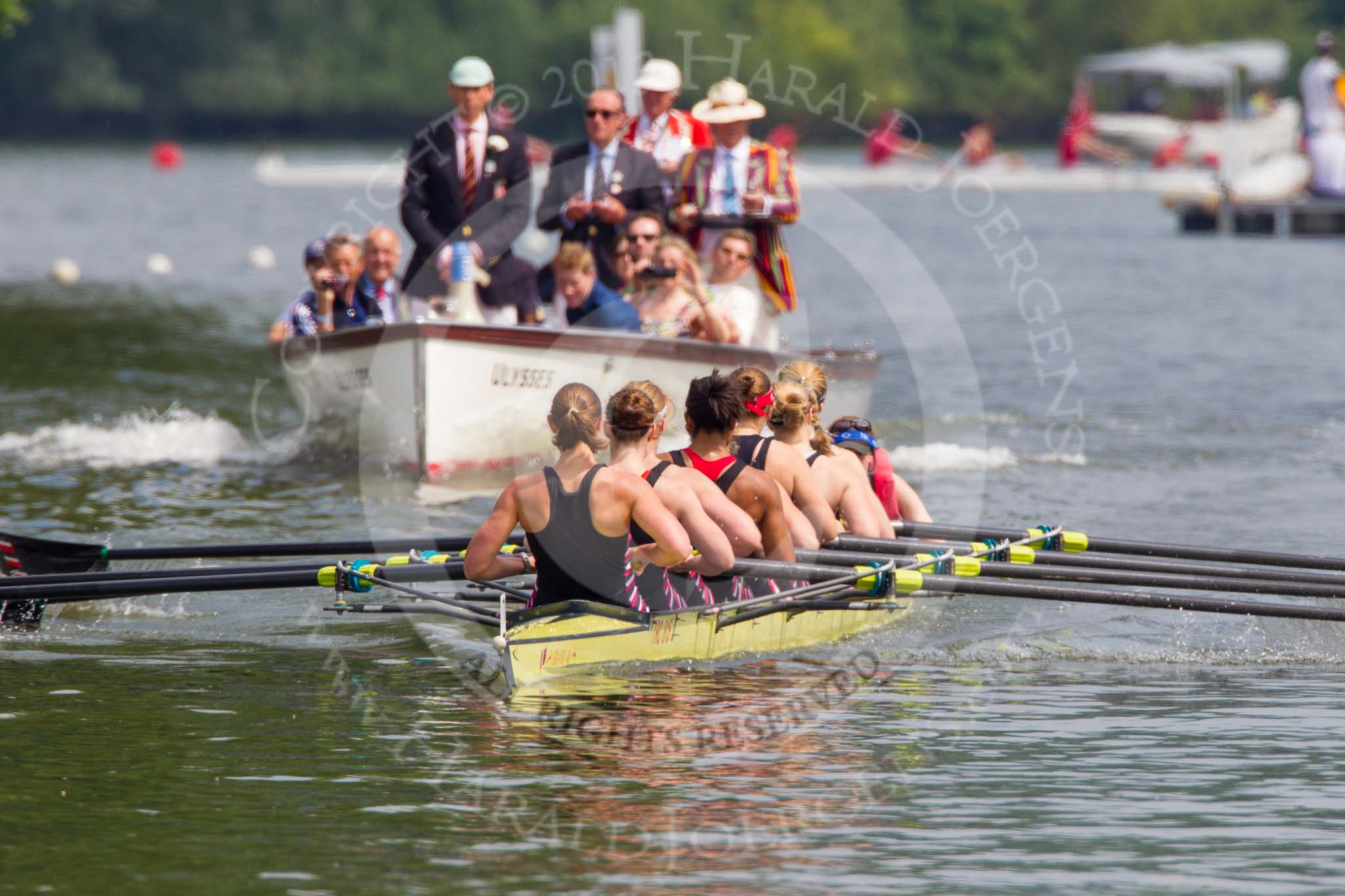 Henley Royal Regatta 2013, Saturday: Race No. 10 for the Remenham Challenge Cup, Leander Club and Oxford Brookes University v Thames Rowing Club. Image #194, 06 July 2013 11:31 River Thames, Henley on Thames, UK