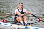 Henley Royal Regatta 2013, Saturday: Mahé Drysdale (West End Rowing Club, New Zealand), current Olympic champion and five-time World champion in the single sculls, during a training session in the morning. Image #4, 06 July 2013 08:36 River Thames, Henley on Thames, UK