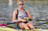 Henley Royal Regatta 2013, Saturday: Emma Twigg (Waiariki Rowing Club, New Zealand), 4th in Women's Single Sculls at the 2012 London Olympics, during a training session in the morning. Image #11, 06 July 2013 08:39 River Thames, Henley on Thames, UK