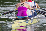 Henley Royal Regatta 2013, Saturday: Leander Club and Minerva Bath Rowing Club during a training session in the morning: Polly Swann, Victoria Meyer-Laker, Francis Houghton and Helen Glover. Image #43, 06 July 2013 09:11 River Thames, Henley on Thames, UK