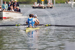 Henley Royal Regatta 2013, Saturday: The first of the Saturday races. For the Britannia Challenge Cup - RTHC Bayer Leverkusen, Germany, v Taurus Boat Club 'A', here Taurus coxed four. Image #65, 06 July 2013 10:00 River Thames, Henley on Thames, UK