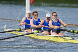 Henley Royal Regatta 2013, Saturday: The first of the Saturday races. For the Britannia Challenge Cup - RTHC Bayer Leverkusen, Germany, with D. Hartung, D. Imort, F. Weiler, F. Krane, Germany v Taurus Boat Club 'A'. Image #71, 06 July 2013 10:00 River Thames, Henley on Thames, UK