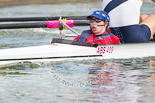 Henley Royal Regatta 2013, Saturday: Race No. 6 for the Britannia Challenge Cup, Union Boat Club (U.S.A.) v Taurus Boat Club 'B', here Union BC cox C. M Coyne. Image #157, 06 July 2013 10:51 River Thames, Henley on Thames, UK