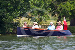 Henley Royal Regatta 2013, Saturday: Pleasure boat traffic next the the HRR race course - "Lady Helen". Image #161, 06 July 2013 10:52 River Thames, Henley on Thames, UK