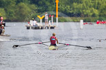 Henley Royal Regatta 2013, Saturday: Race No. 11 for the Princess Royal Challenge Cup, Victoria Thornley (Leander Club) v Emma Twigg (Waiariki Rowing Club, New Zealand), here Emma Twigg. Image #217, 06 July 2013 11:40 River Thames, Henley on Thames, UK