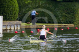 Henley Royal Regatta 2013, Saturday: Race No. 11 for the Princess Royal Challenge Cup, Victoria Thornley (Leander Club) v Emma Twigg (Waiariki Rowing Club, New Zealand), here Victoria Thornley. Image #218, 06 July 2013 11:40 River Thames, Henley on Thames, UK