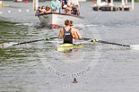 Henley Royal Regatta 2013, Saturday: Race No. 13 for the Double Sculls Challenge Cup, Oxford Brookes University and Leander Club (white boat) v London Rowing Club and Leander Club (yellow boat). Image #259, 06 July 2013 12:02 River Thames, Henley on Thames, UK