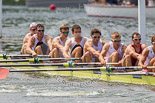 Henley Royal Regatta 2013, Saturday: Race No. 14 for the Ladies' Challenge Cup, Leander Club and Molesey Boat Club v University of Washington (U.S.A.). Image #282, 06 July 2013 12:11 River Thames, Henley on Thames, UK