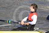 The Boat Race season 2012 - fixture OUBC vs German U23: #5 in the German U23 boat - Malte Jaschik. Malte is still at school and is planning to take his A-levels..
River Thames between Putney and Mortlake,
London,

United Kingdom,
on 26 February 2012 at 14:48, image #21