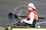 The Boat Race season 2012 - fixture OUBC vs German U23: #6 in the German U23 boat - Maximilian Planer. Maximilian is studying journalism at the Technical University Dortmund..
River Thames between Putney and Mortlake,
London,

United Kingdom,
on 26 February 2012 at 14:48, image #22
