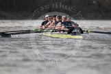 The Boat Race season 2012 - fixture OUBC vs German U23: Oxford Blue Boat after winning the second race from Chiswick Eyot to The Boat Race finish at Mortlake..
River Thames between Putney and Mortlake,
London,

United Kingdom,
on 26 February 2012 at 15:54, image #106