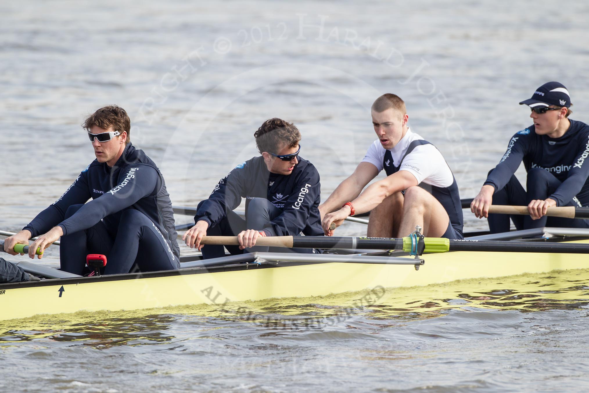 The Boat Race season 2012 - fixture CUBC vs Leander.
River Thames between Putney and Molesey,
London,
Greater London,
United Kingdom,
on 10 March 2012 at 13:06, image #12