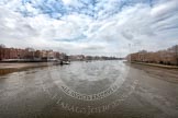The Boat Race season 2012 - fixture CUBC vs Leander: The River Thames seen from Putney Bridge looking upstream towards the West..
River Thames between Putney and Molesey,
London,
Greater London,
United Kingdom,
on 10 March 2012 at 12:09, image #2