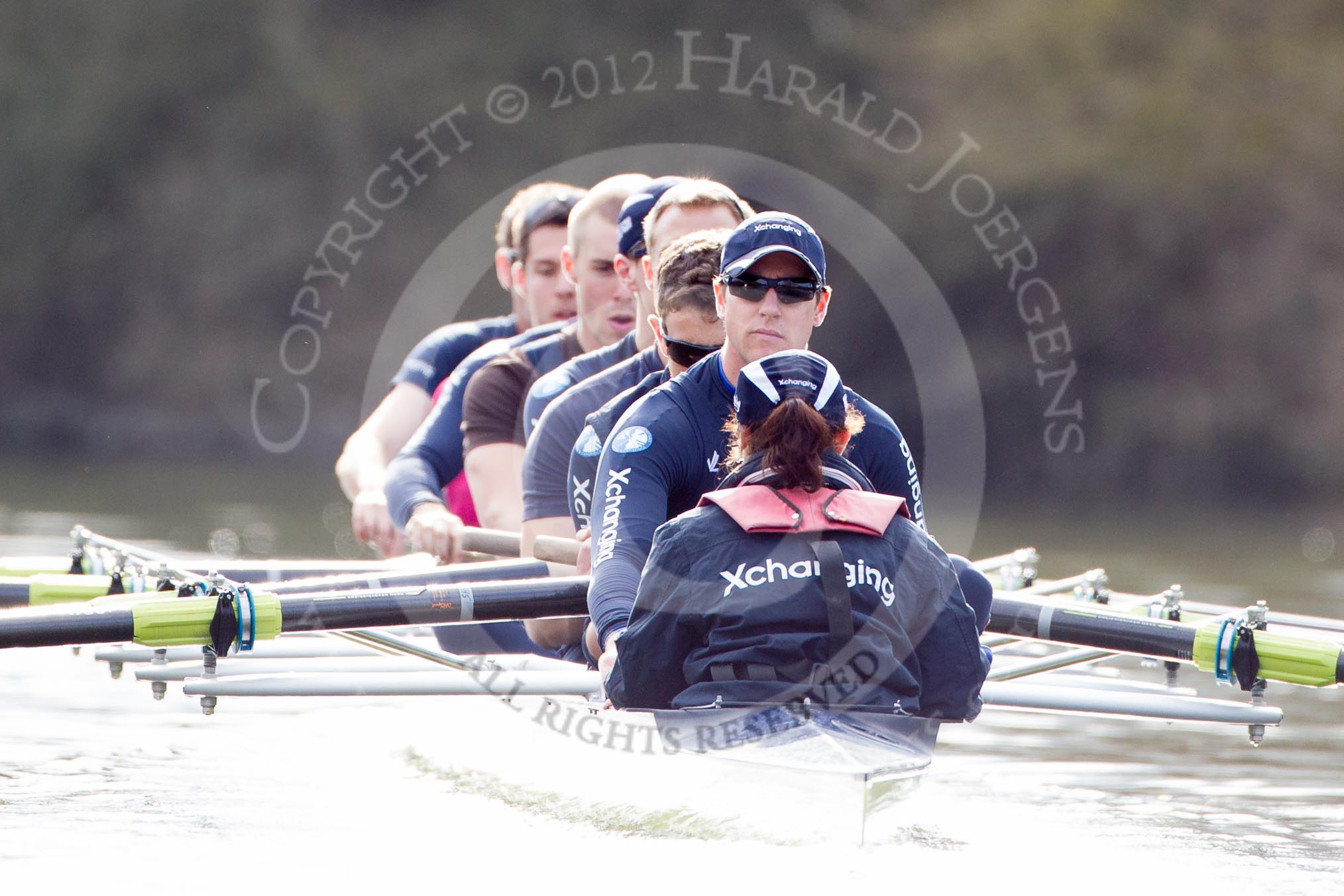 The Boat Race season 2012 - OUBC training: Cox Zoe de Toledo, stroke Roel Haen, 7 Dan Harvey, 6 Dr. Hanno Wienhausen, 5 Karl Hudspith, 4 Alexander Davidson, 3 Kevin Baum, 2 William Zeng, and bow Dr. Alexander Woods..


Oxfordshire,
United Kingdom,
on 20 March 2012 at 15:24, image #41