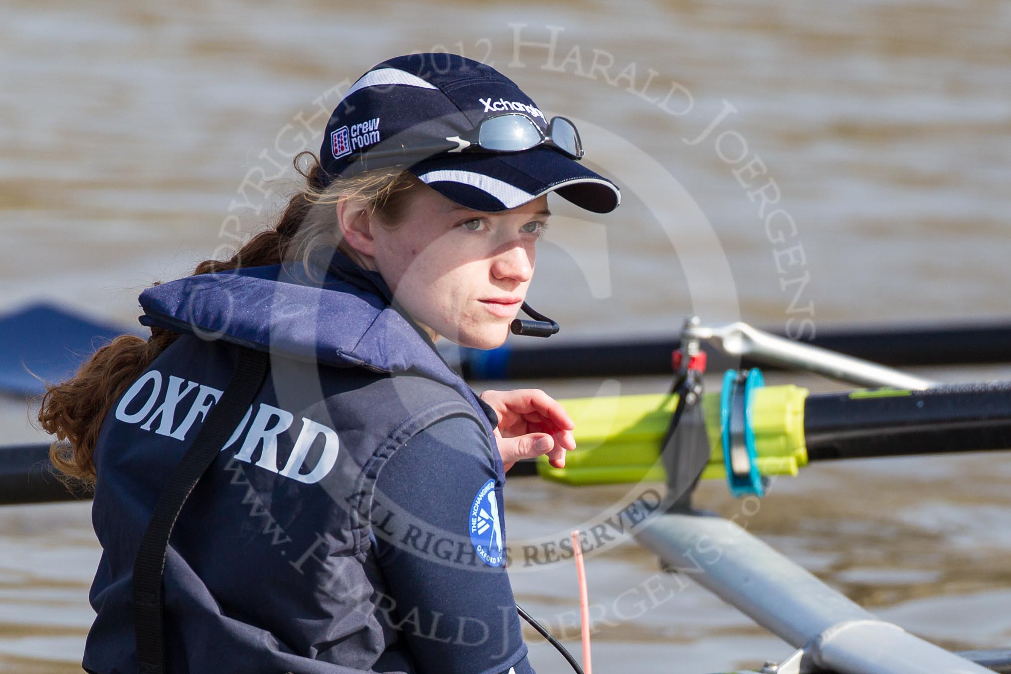 The Boat Race season 2012 - fixture OUBC vs Leander: Close-up of Oxford University Boat Club Isis cox Katherine Apfelbaum..




on 24 March 2012 at 13:22, image #8