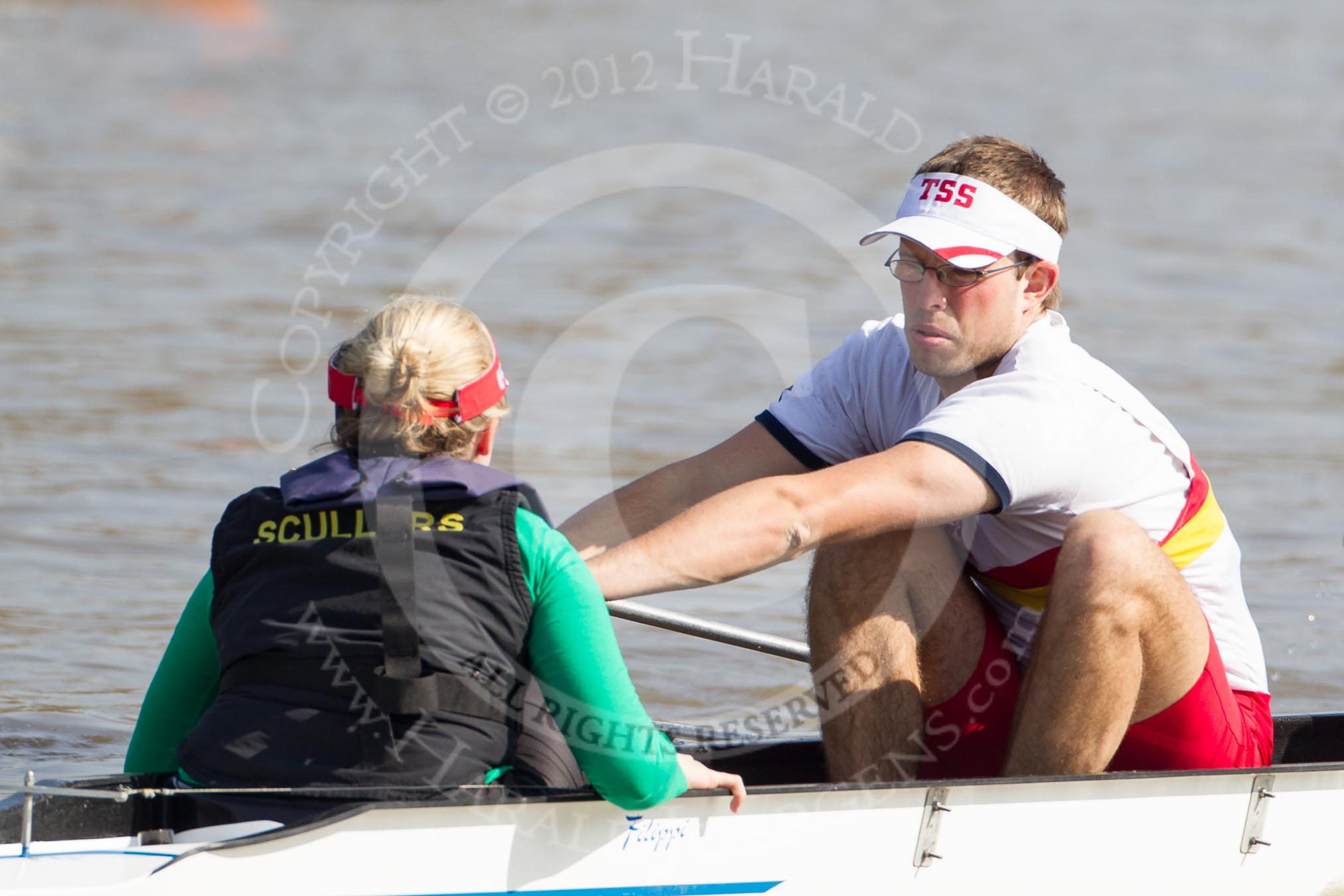 The Boat Race season 2012 - fixture OUBC vs Leander: The unnamed Tideway Scullers cox and unnamed Tideway Scullers strokeman..




on 24 March 2012 at 13:35, image #27