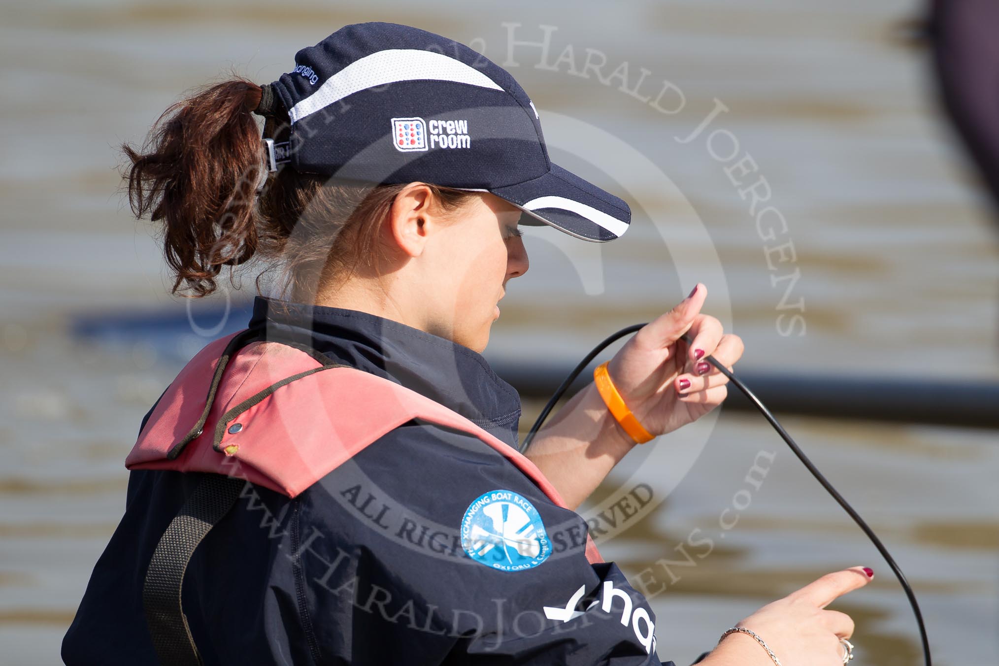 The Boat Race season 2012 - fixture OUBC vs Leander: OUBC's Blue Boat cox Zoe de Toledo..




on 24 March 2012 at 13:42, image #37
