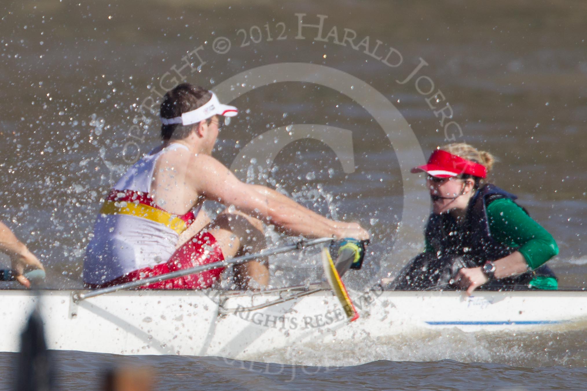 The Boat Race season 2012 - fixture OUBC vs Leander: Tideway Scullers to-be-named stroke and to-be-named cox fighting the OUBC Isis squad..




on 24 March 2012 at 14:00, image #67
