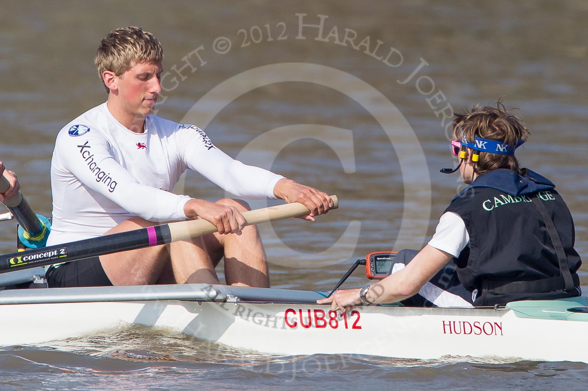 The Boat Race season 2012 - fixture OUBC vs Leander: The Cambridge Blue Boat - stroke Niles Garratt and cox Ed Bosson..




on 24 March 2012 at 14:19, image #103