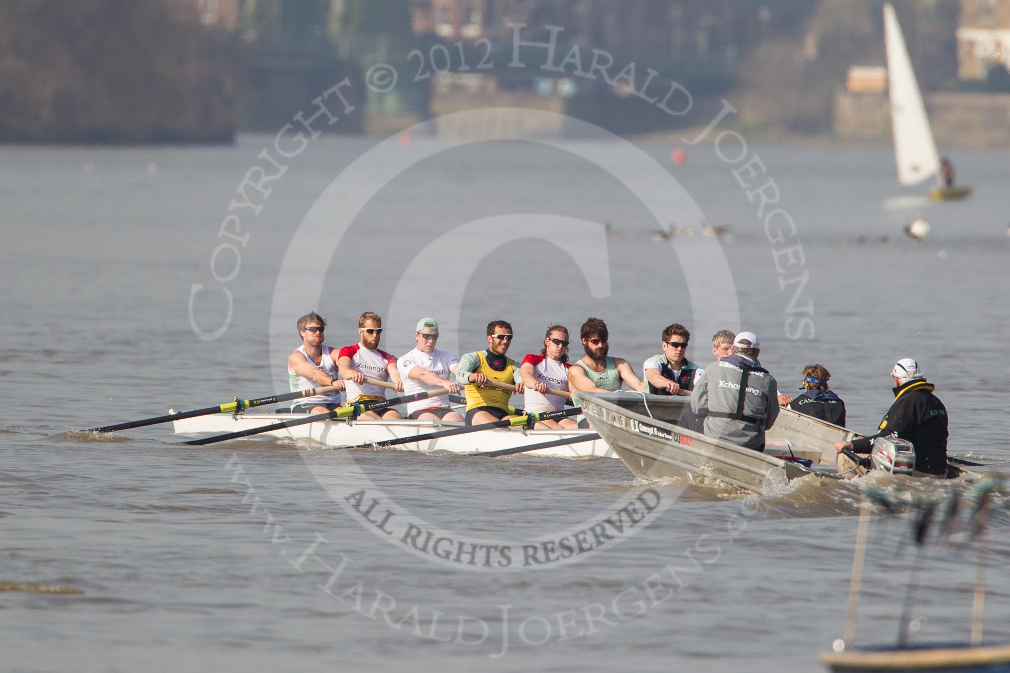 The Boat Race season 2012 - fixture OUBC vs Leander: The Cambridge Blue Boat - bow David Nelson, Moritz Schramm, Jack Lindeman, Alex Ross, Mike Thorp, Steve Dudek, Alexander Scharp, stroke Niles Garratt, and cox Ed Bosson..




on 24 March 2012 at 14:19, image #104