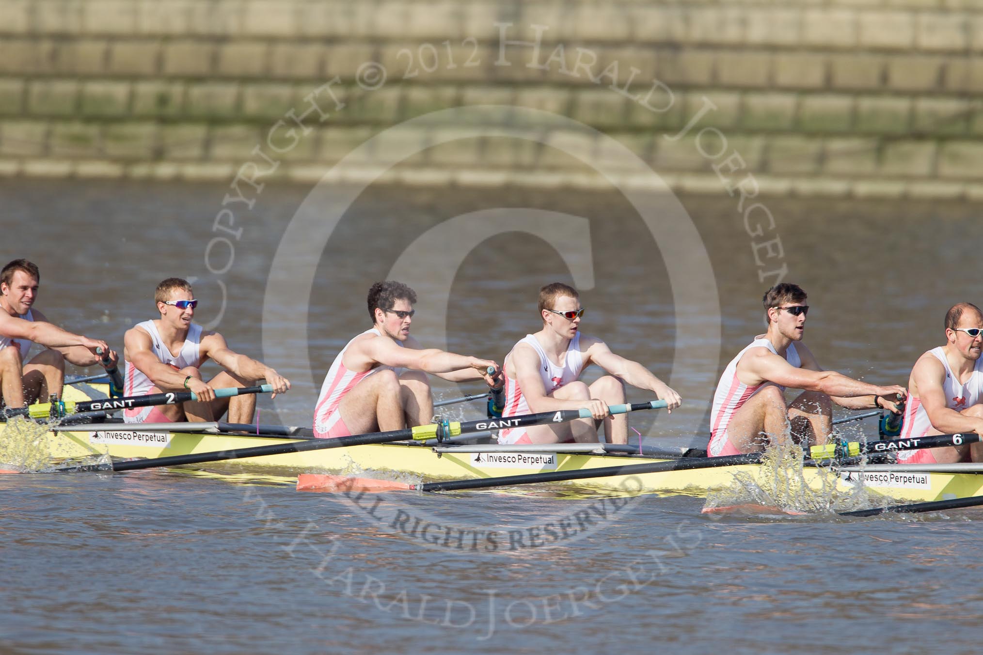 The Boat Race season 2012 - fixture OUBC vs Leander: Leander Club racing the OUBC Blue Boat - bow Nathan Hillyer, Chris Friend, Will Gray, Sam Whittaker, Tom Clark, and John Clay..




on 24 March 2012 at 14:29, image #116