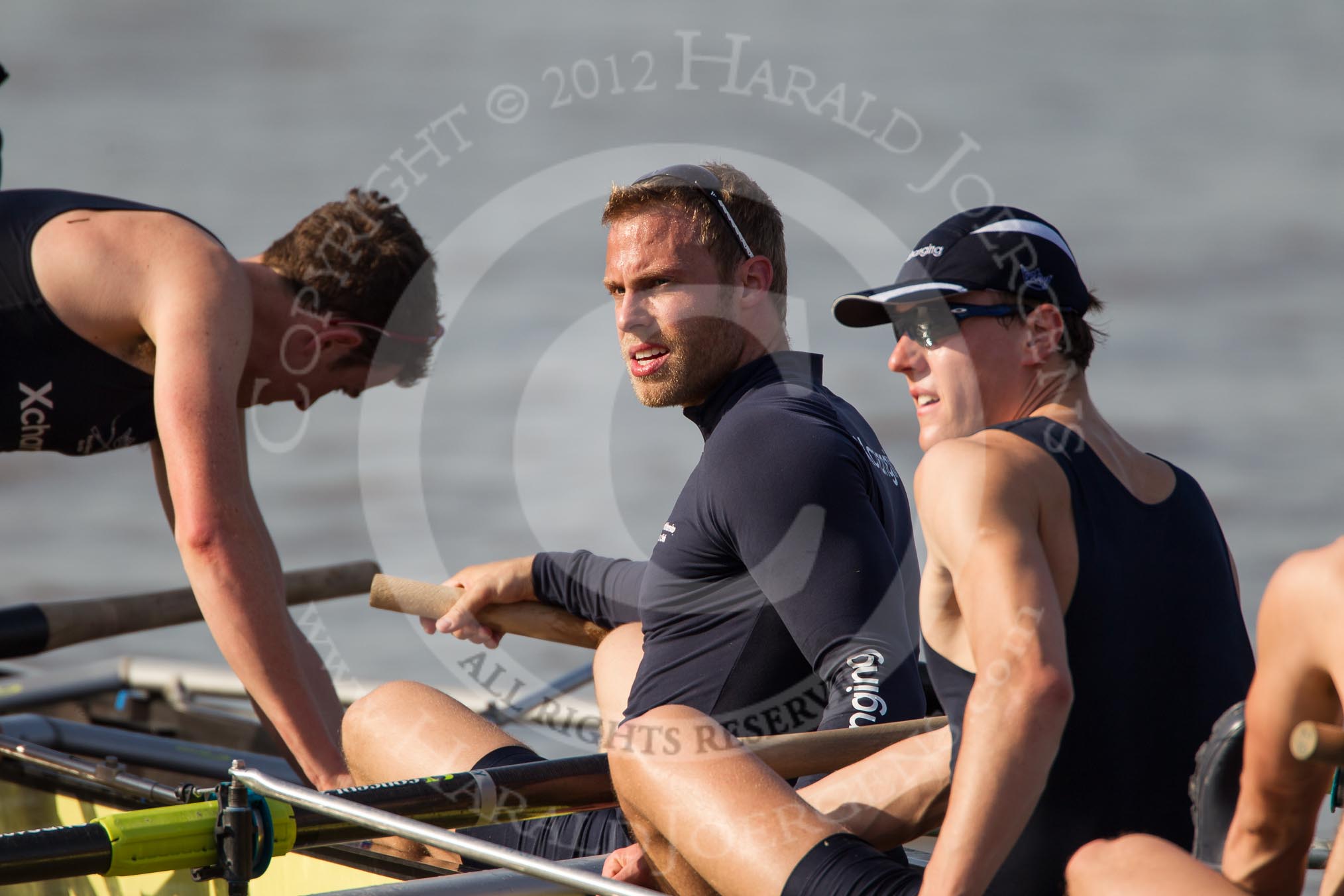 The Boat Race season 2012 - fixture OUBC vs Leander: Dan Harvey, Dr. Hanno Wienhausen, and OUBC president Karl Hudspith..




on 24 March 2012 at 15:07, image #162