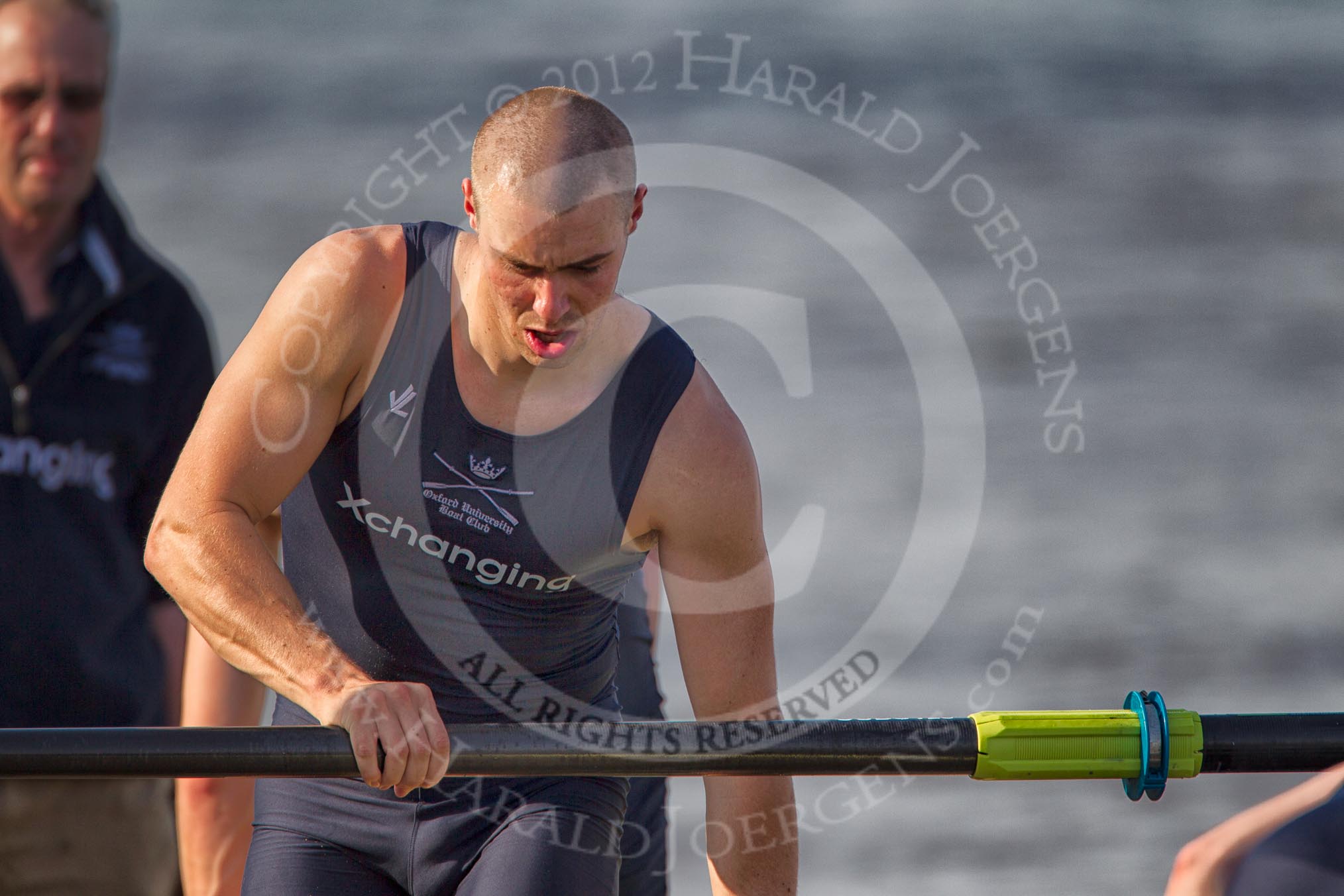 The Boat Race season 2012 - fixture OUBC vs Leander: OUBC's 4 seat Alexander Davidson..




on 24 March 2012 at 15:08, image #163