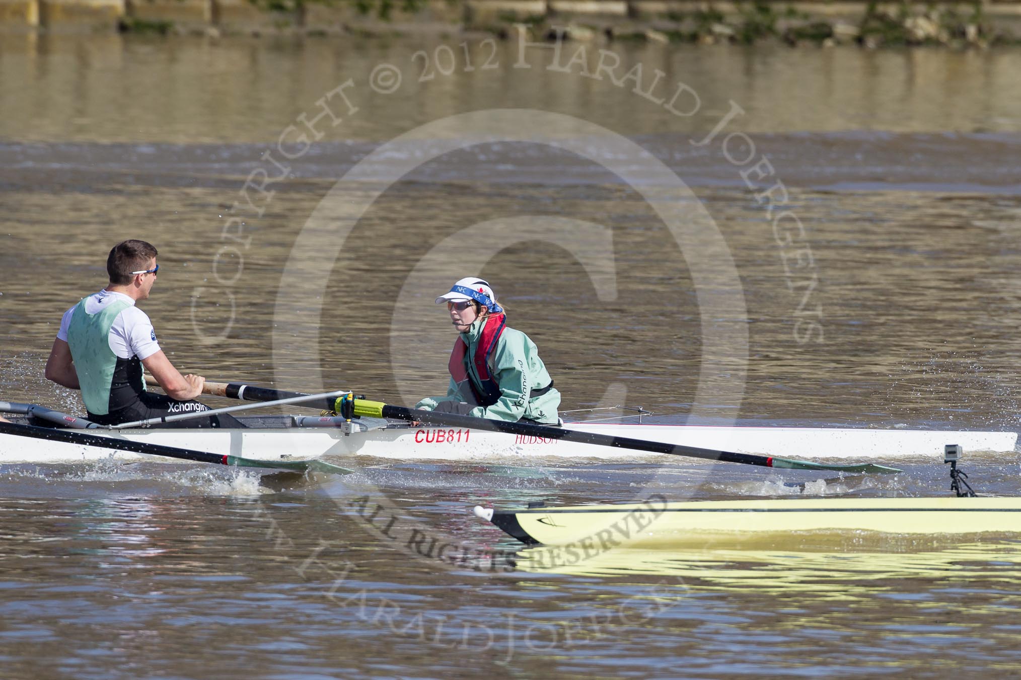 The Boat Race season 2012 - fixture CUBC vs Molesey BC: The Cambridge reserve boat Goldie racing Imperial BC: Stroke Felix Wood and cox Sarah Smart..




on 25 March 2012 at 14:46, image #48