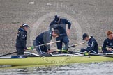 The Oxford University Boat Club reserve boat "Isis" squad  two days before the 2012 Boat Race.