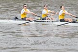 The Boat Race 2012: The Goldie/Isis Boat Race: Bow Josh Pendry, Rowan Lawson, and Peter Dewhurst in Goldie, the Cambridge reserve boat..




on 07 April 2012 at 13:46, image #172