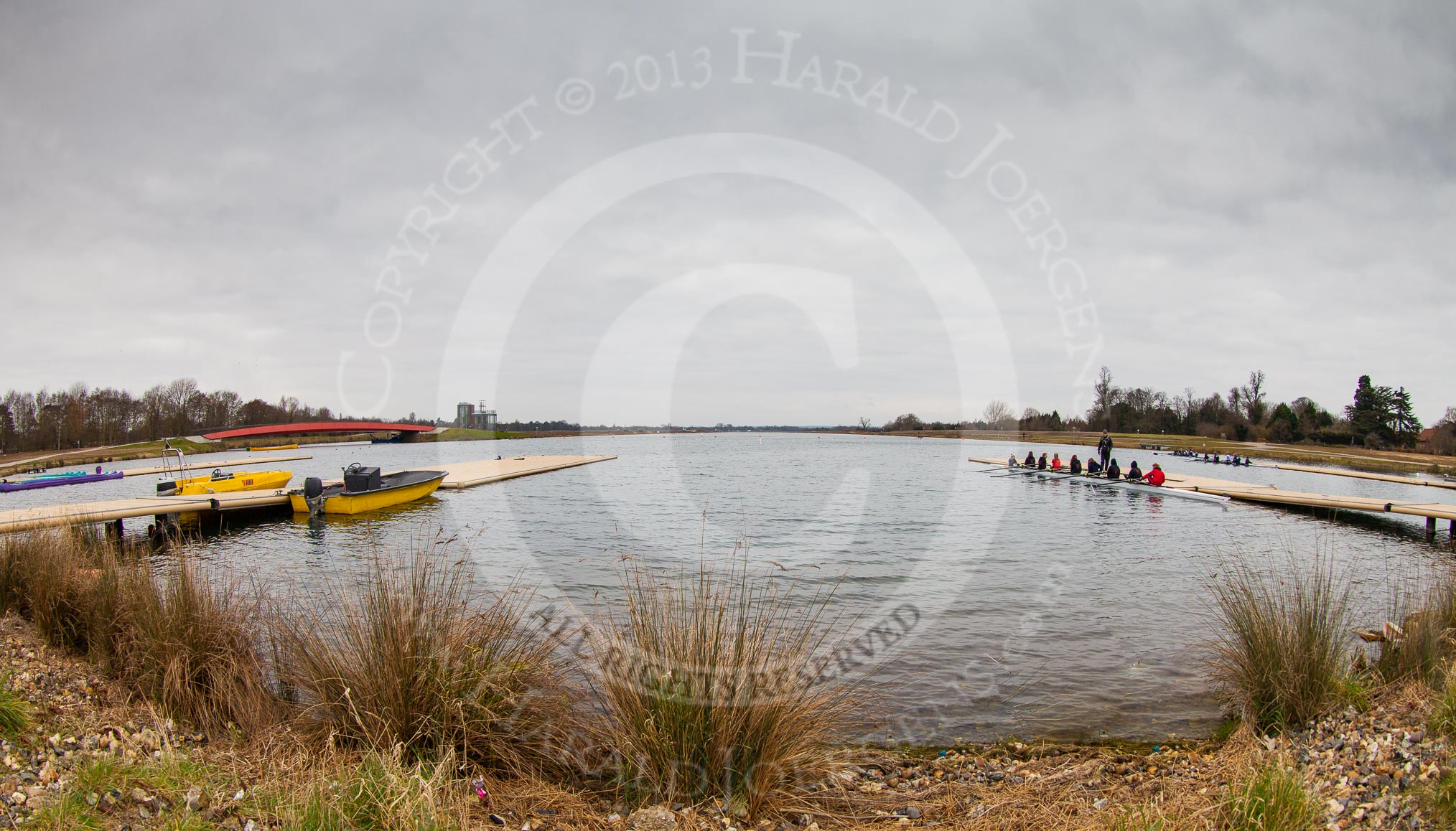 The Boat Race season 2013 - fixture OUWBC vs Molesey BC: Dorney Lake seen from the Boathouse..
Dorney Lake,
Dorney, Windsor,
Berkshire,
United Kingdom,
on 24 February 2013 at 09:55, image #3