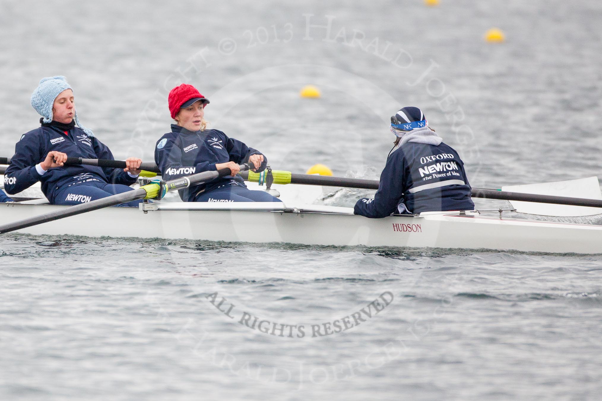 The Boat Race season 2013 - fixture OUWBC vs Molesey BC: OUWBC seven Anastasia Chitty, stroke Maxie Scheske and cox Sophie Shawdon..
Dorney Lake,
Dorney, Windsor,
Berkshire,
United Kingdom,
on 24 February 2013 at 11:45, image #78