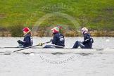 The Boat Race season 2013 - fixture OUWBC vs Molesey BC: OUWBC three, Mary Foord Weston, two, Alice Carrington-Windo and bow Mariann Novak..
Dorney Lake,
Dorney, Windsor,
Berkshire,
United Kingdom,
on 24 February 2013 at 11:24, image #45
